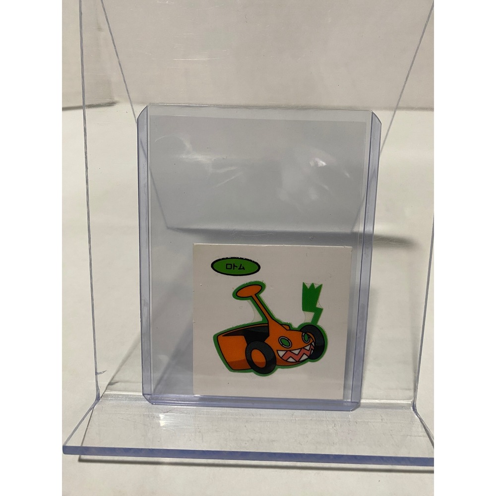 Pokemon Sticker Mow Rotom Japanese Nintendo Amada Decal Orange Green Excellent